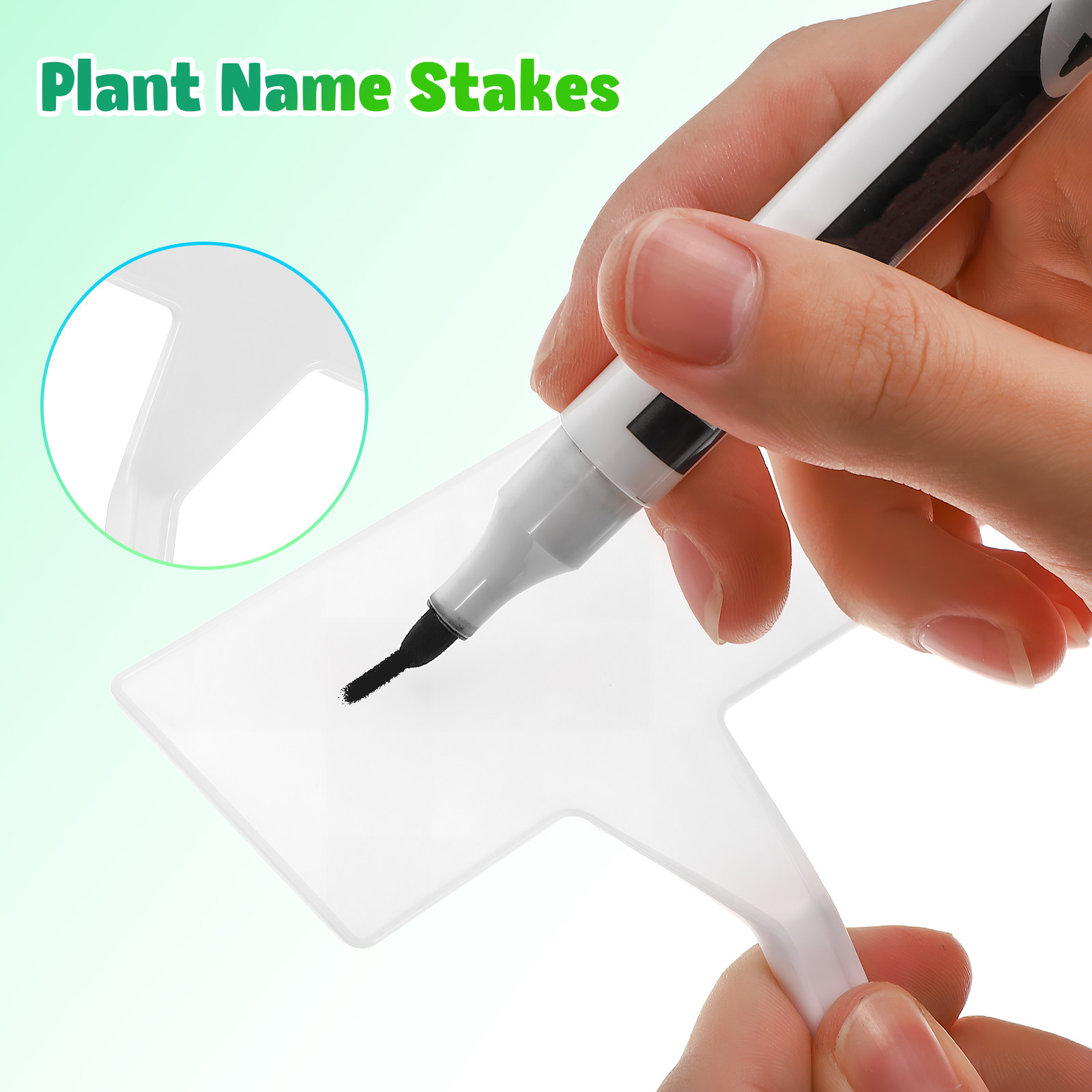 Gardening Tools Names - 35 Stück Pflanzenetiketten, leere Plastikmarkierungen für