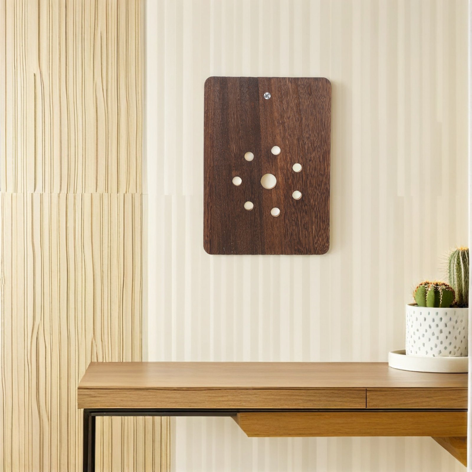 Vertical Wall Planter - Massivholz Hirschhornfarn Wandpflanzgefäß für den Innenbereich