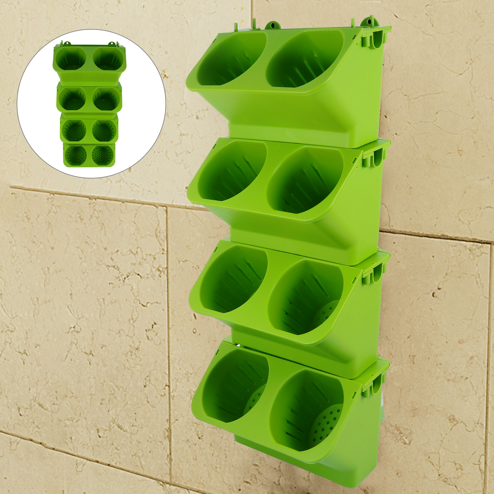 4-teiliges vertikales Wandpfla – Vertical Wall Planter Bewertung und Preis