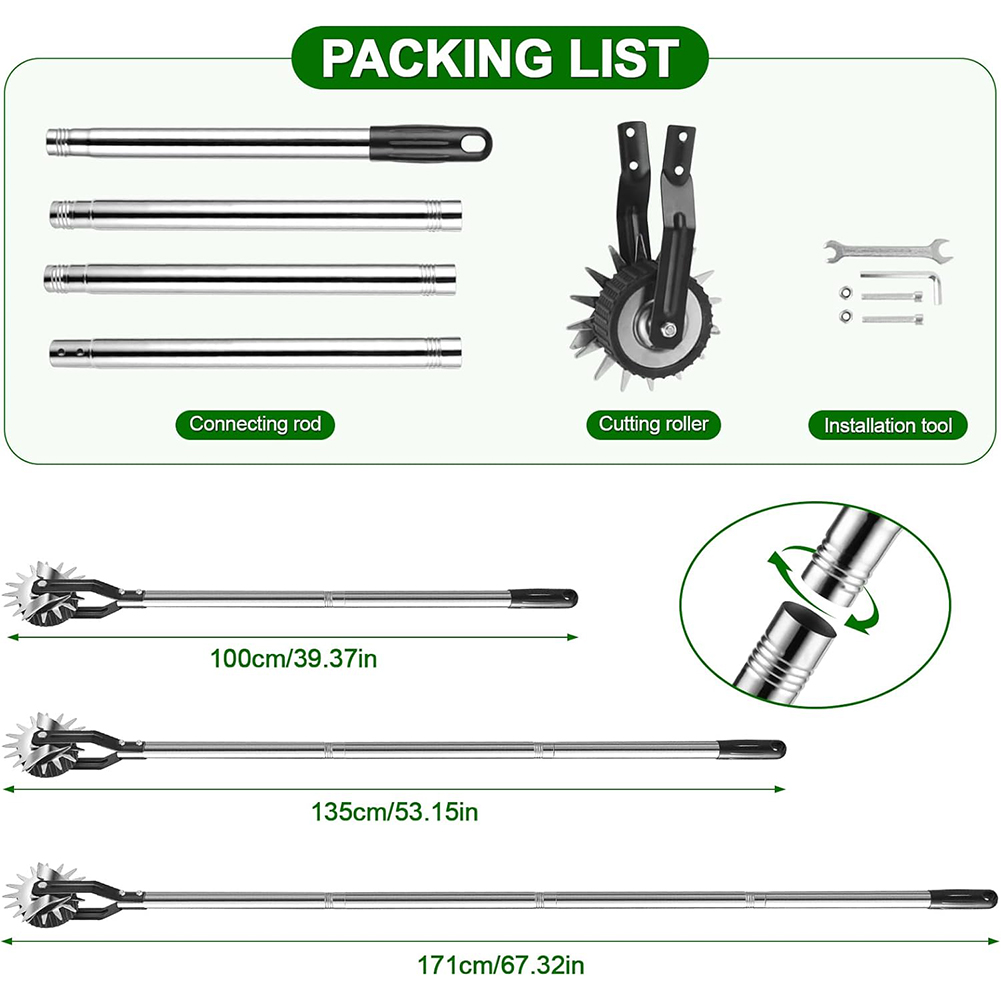 67 Zoll/170 cm Rad-Rasenkanten – Gardening Tools Edger Bewertung und Preis
