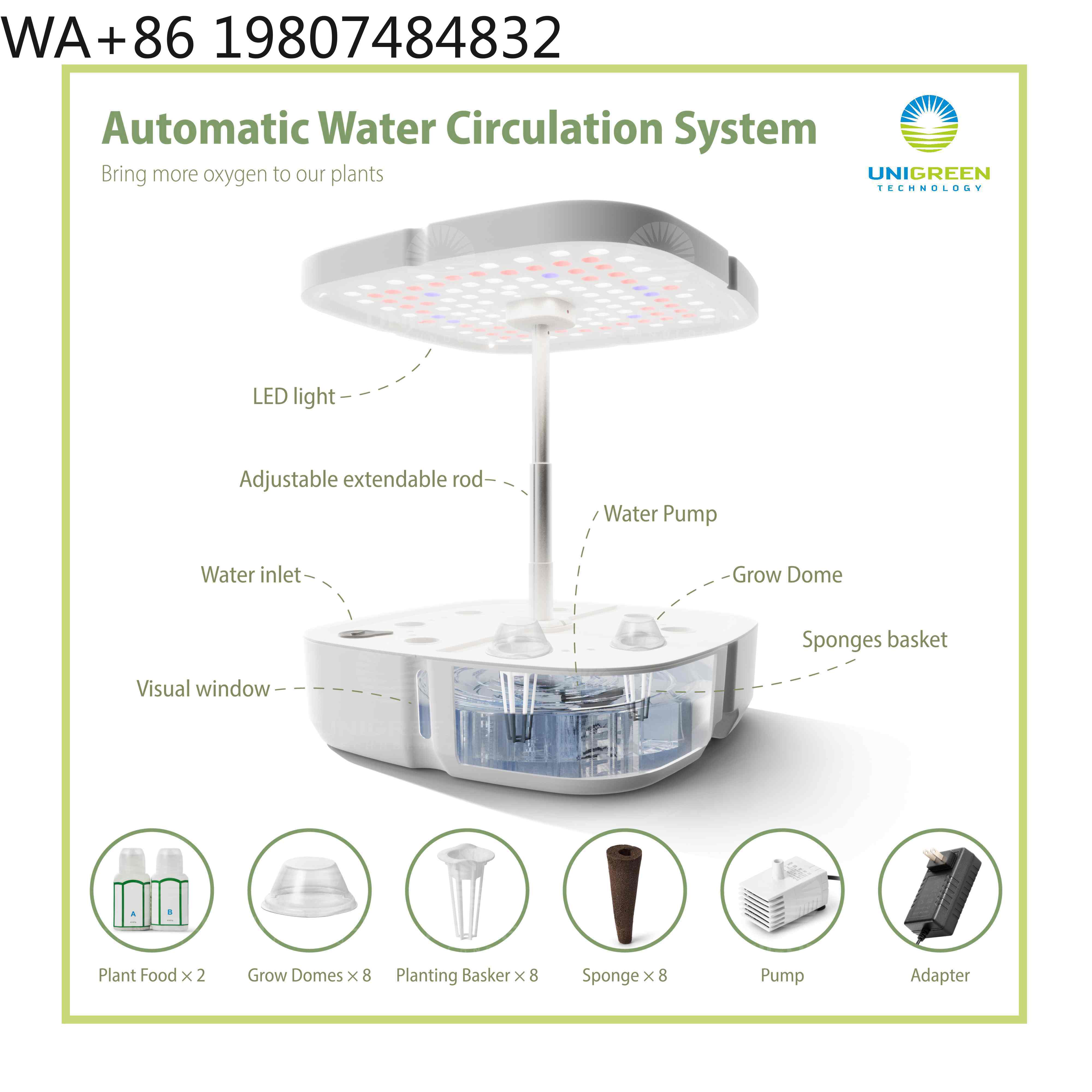 8-Pod Mini-Hydrokultur-Anzucht – Led Grow Light Bewertung und Preis