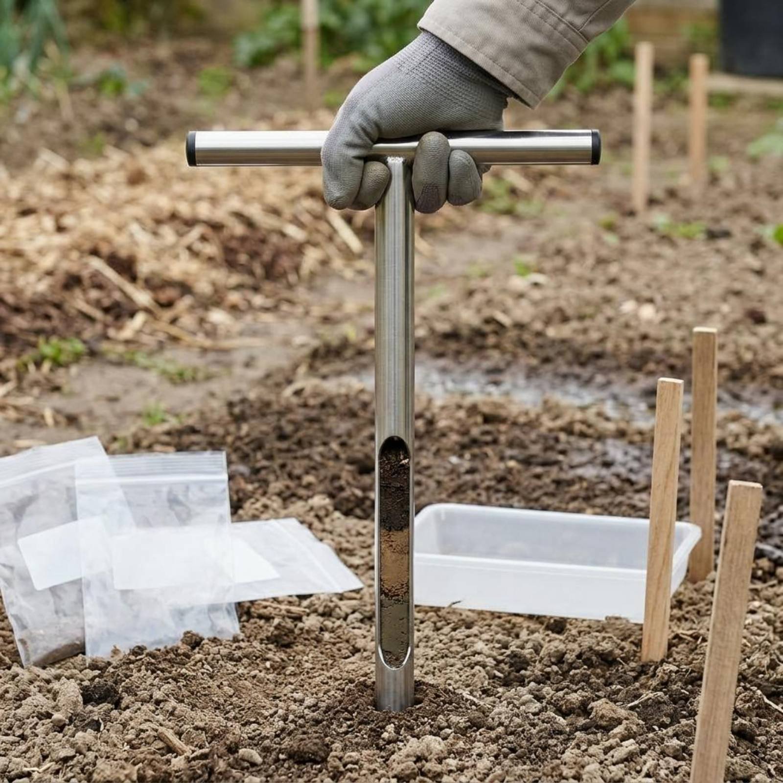Edelstahl-Bodensampler, einfac – Gardening Tools Long Bewertung und Preis