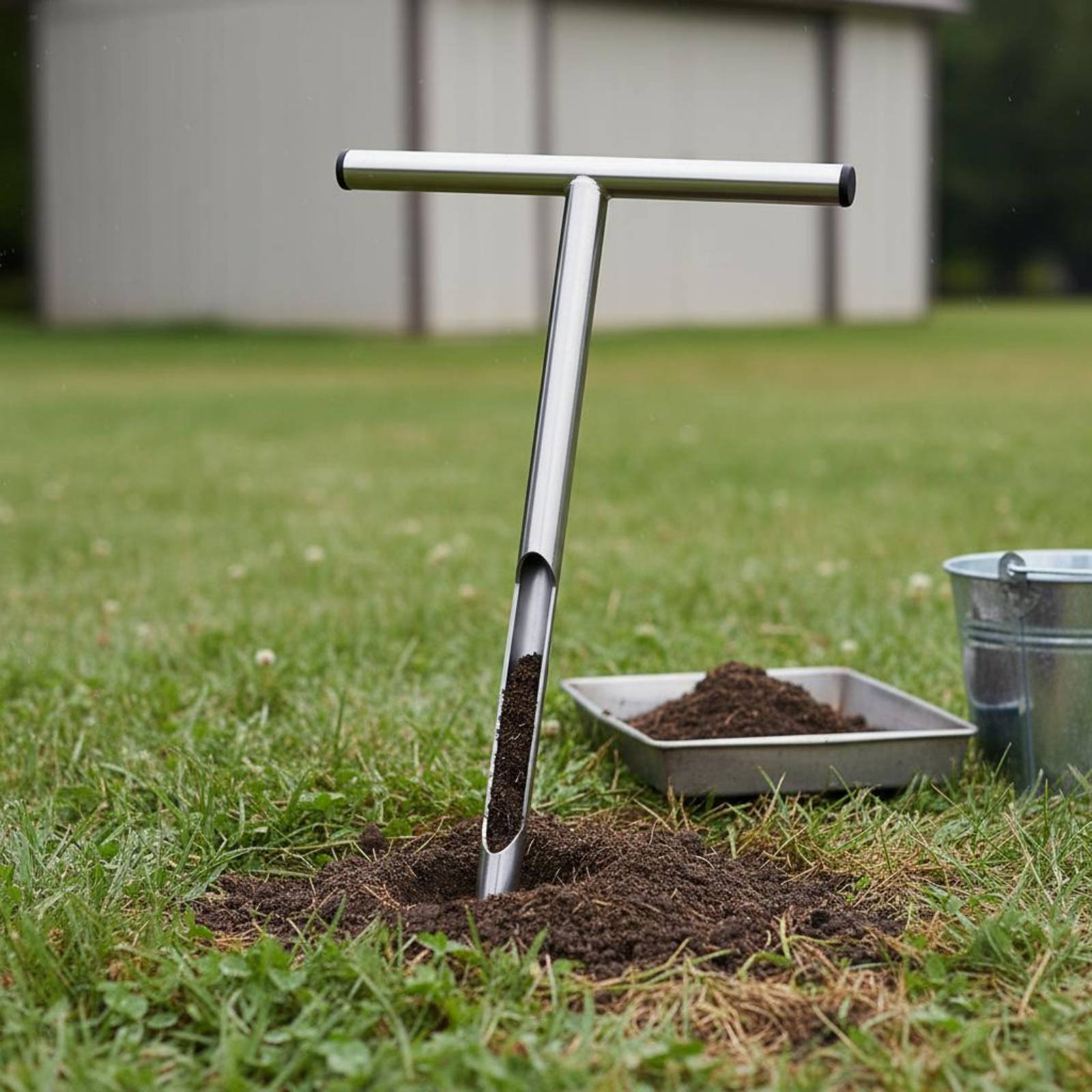 Edelstahl-Bodensampler, einfac – Gardening Tools Long Bewertung und Preis