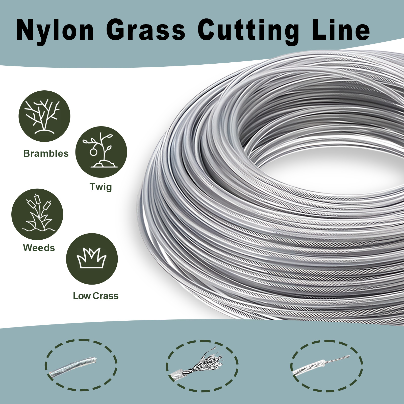 COSY 10M/15M Stahldraht Nylon  – Gardening Tools Long Bewertung und Preis