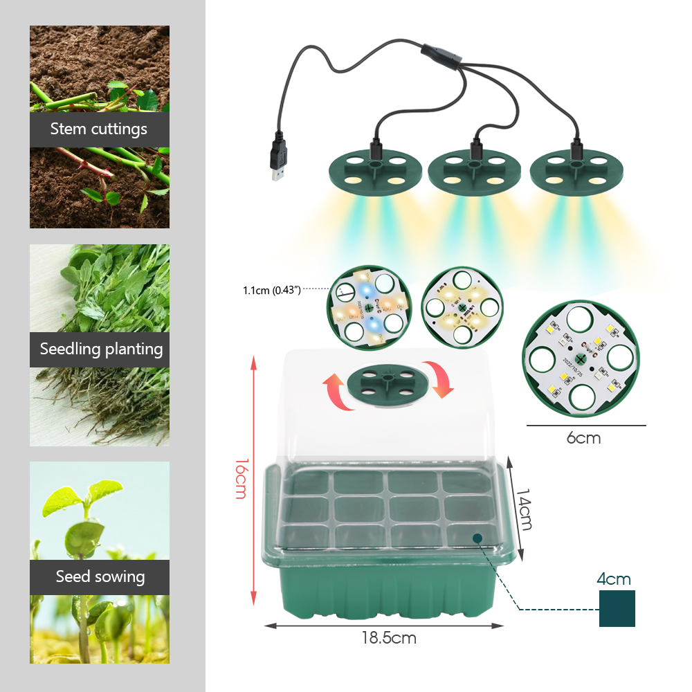 LED-Kindergartentöpfe mit Wach – Led Grow Light Bewertung und Preis
